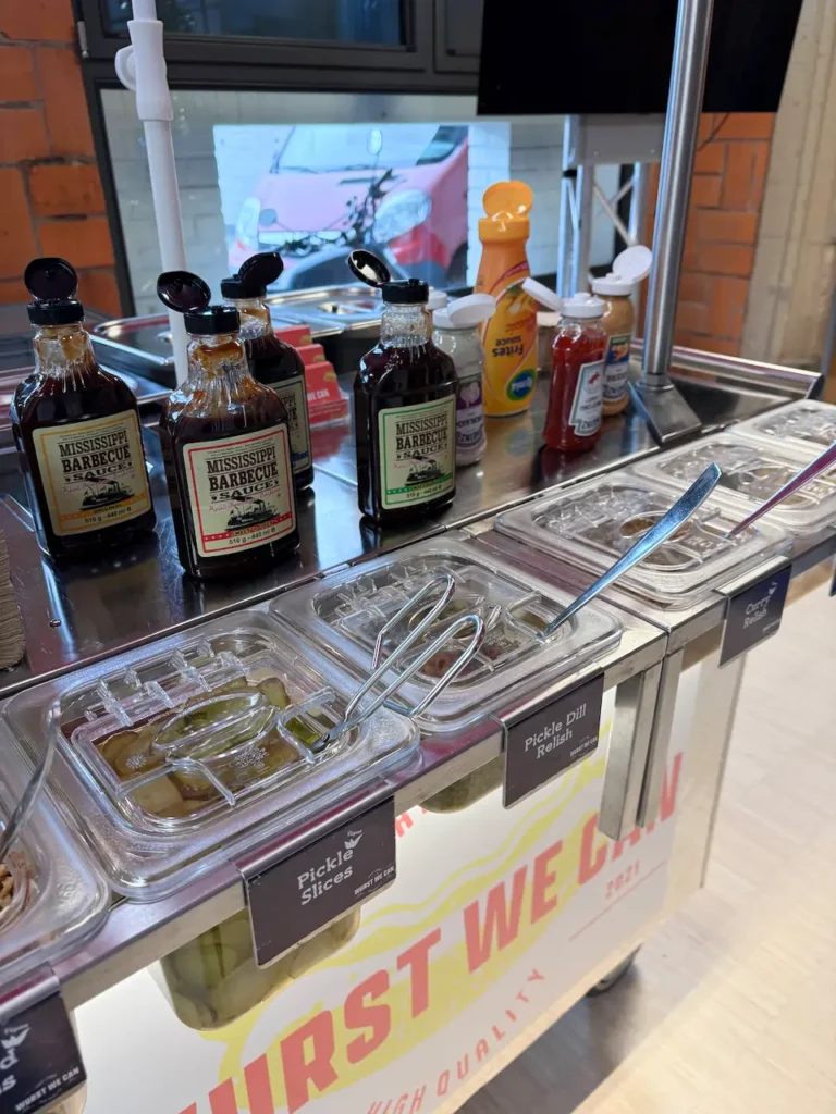 Hot Dog Cart E100 Saucen