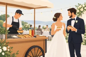 Hot Dog Catering für Hochzeit passt perfekt