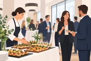 Catering für Indoor Events, das Gäste begeistert
