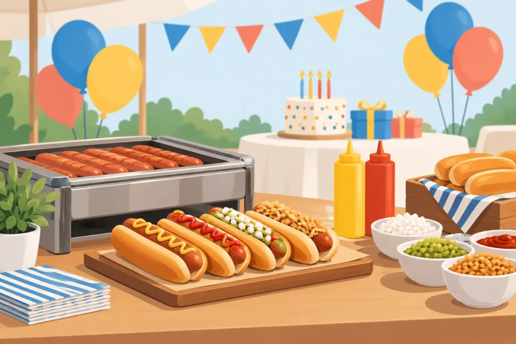 Hot Dog Catering zum Geburtstag planen