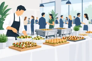 Schnelles Catering für viele Gäste planen