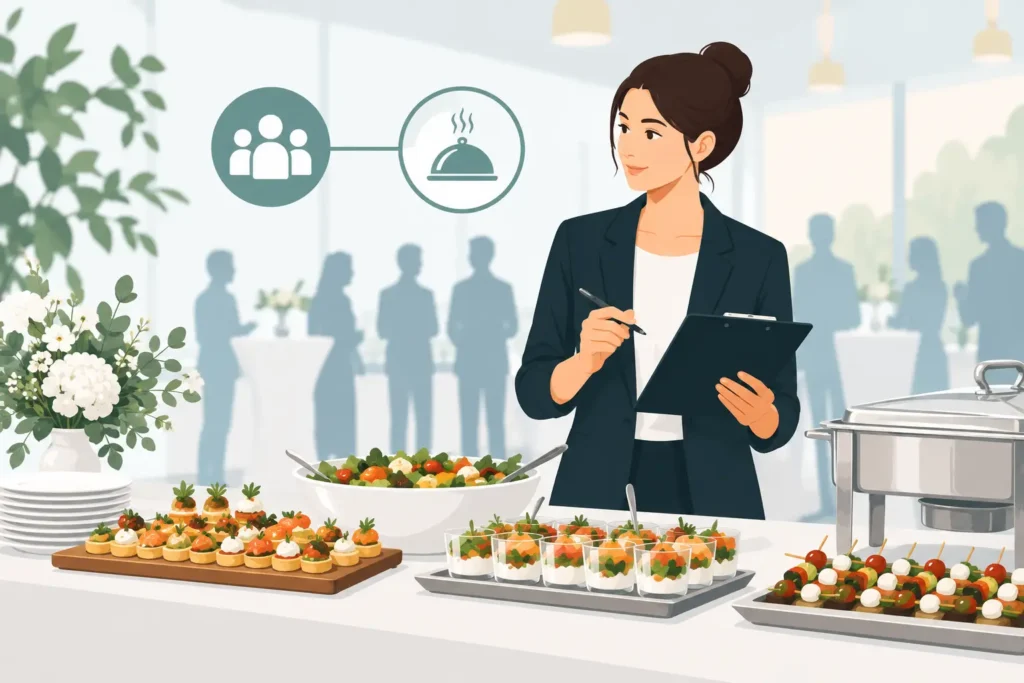 Wie viel Catering pro Gast richtig planen