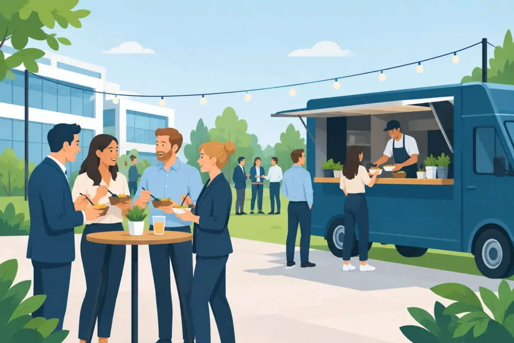 Firmenfeier Foodtruck planen: So wird’s entspannt