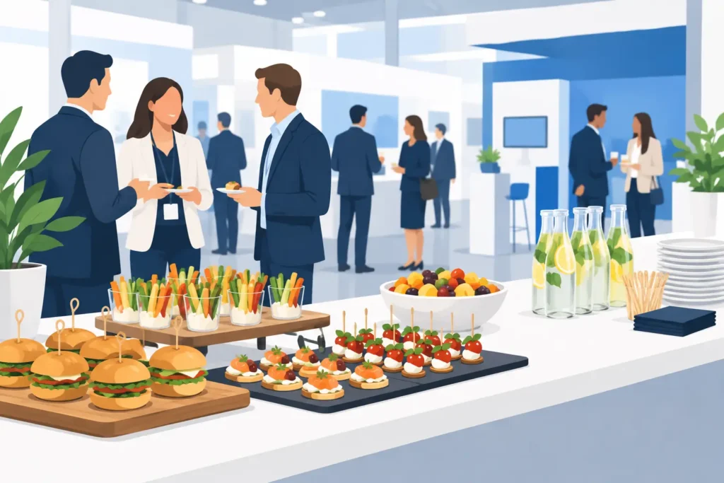 Ideen für lockeres Messecatering, die ankommen