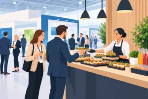 Messe Catering, das Besucher wirklich anzieht