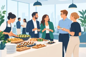 Mitarbeiter-Event-Catering, das Teams bewegt