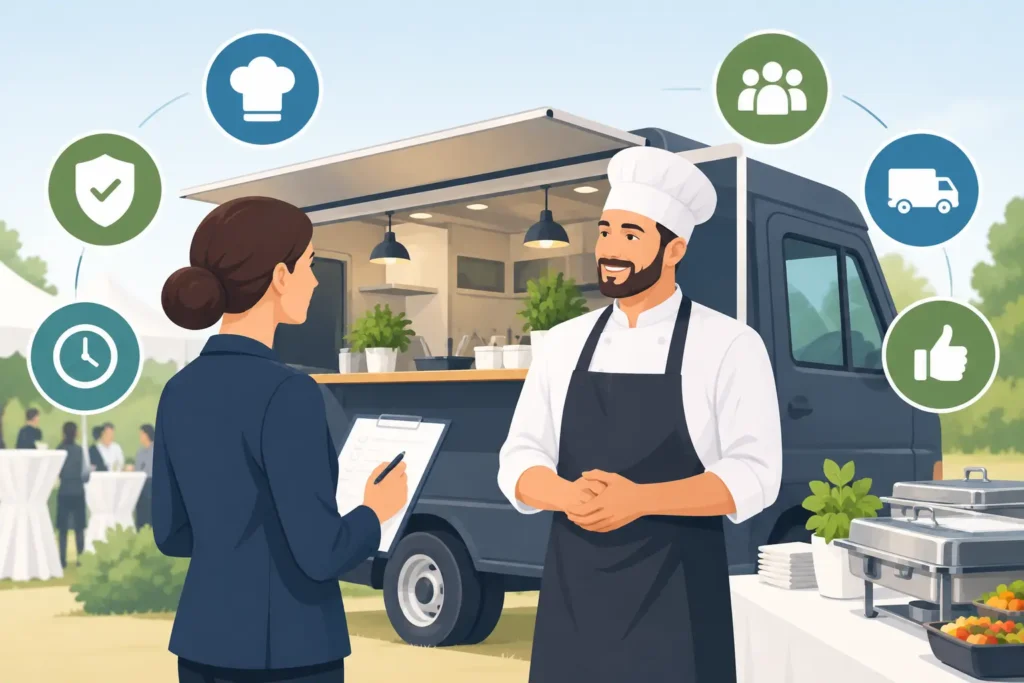 Mobile Caterer Zuverlässigkeit prüfen: 8 Signale