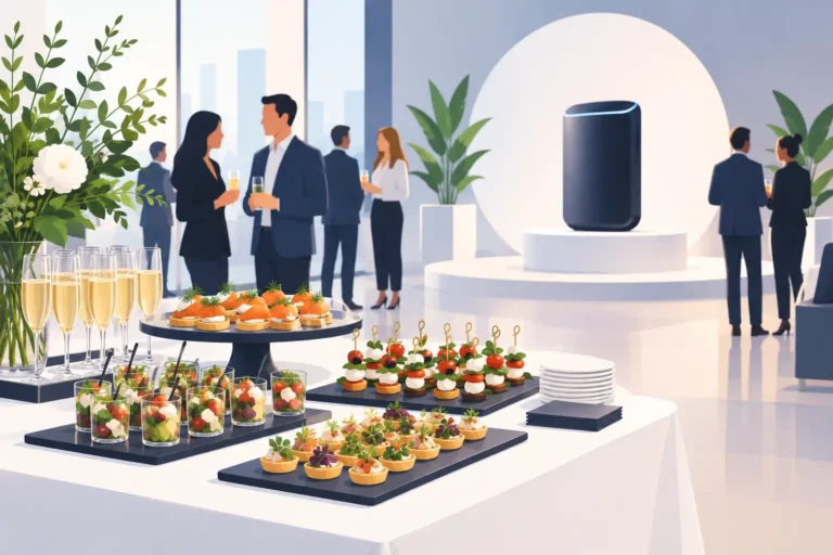Catering für Produktlaunch-Events, das Eindruck macht