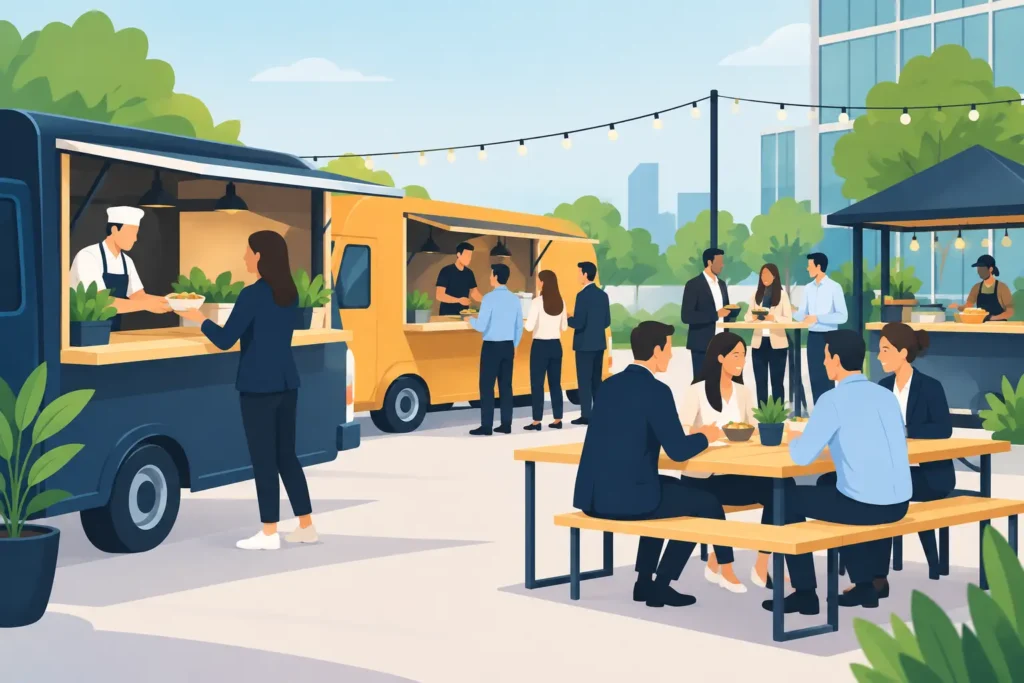Streetfood-Konzepte für Firmenevents, die ankommen